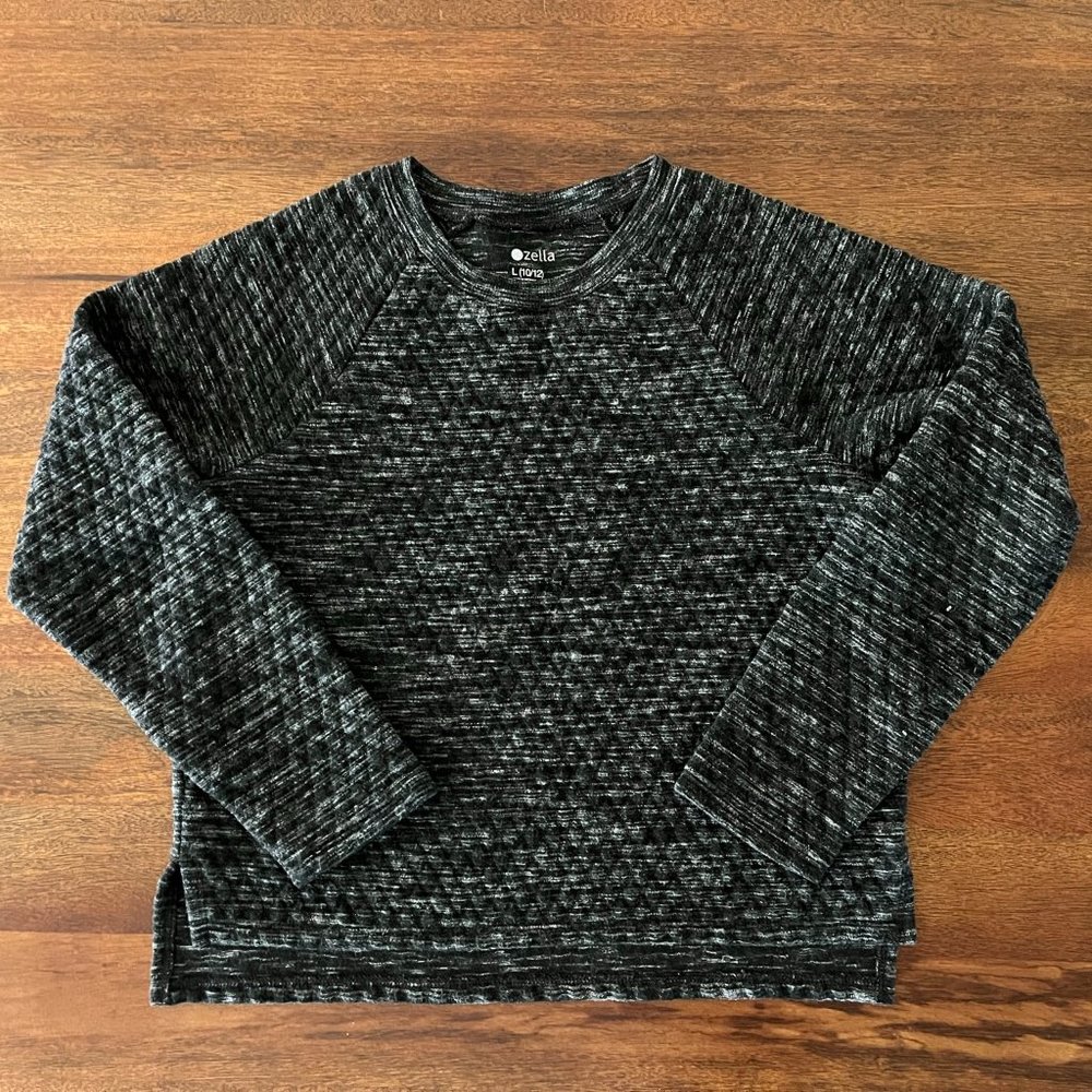 Zella Sweatshirt, Size L (10/12), Black